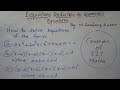 Equations Reducible to Quadratic Equation PART 1 | Quadratic Equations | THEORY OF EQUATIONS