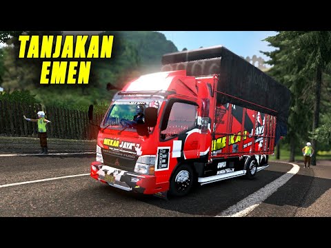 Truk Canter Modifikasi  di Tanjakan Emen Euro Truck  