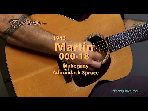 Dream Guitars - 1942 Martin 000-18, Mahogany & Adirondack Spruce #guitardemo #vintageguitar