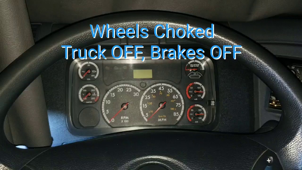 Applied Brake Test Combination Vehicle