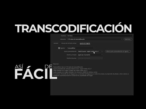 Video: Cómo Transcodificar Archivos