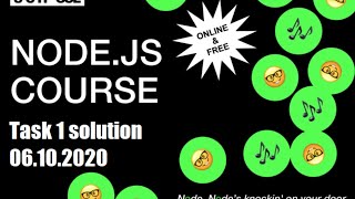 Node.js Task 1 solution 06.10.2020