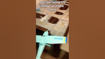 Cessna 172 without ATC 💀#aviation #aviator #airport #busy #cessna #plane #shorts #video #small