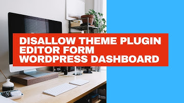 How to disable theme and plugins edit option form WordPress dashboard || 2020