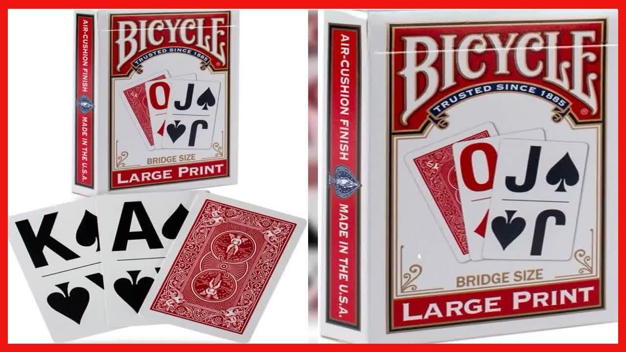 Great product -  Bicycle Large Print Playing Cards (Color May Vary)