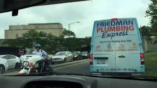 Police Escort VIP Motorcade in DC