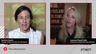 Emerson Collective's Founder & President Laurene Powell Jobs with The Information's Jessica Lessin Guide