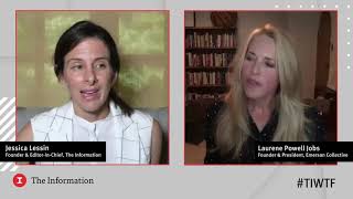 Emerson Collective's Founder & President Laurene Powell Jobs with The Information's Jessica Lessin