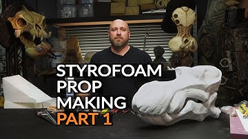 Styrofoam Prop Making Part 1: Designing, Carving & Texturing - PREVIEW