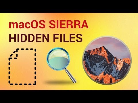 How to View Hidden Files on mac OS Sierra