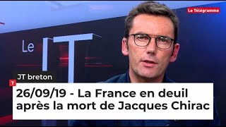 JT Breton du 26 septembre 2019 : La France en deuil après la mort de Jacques Chirac