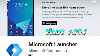 Microsoft launcher for hide apps screenshot 3