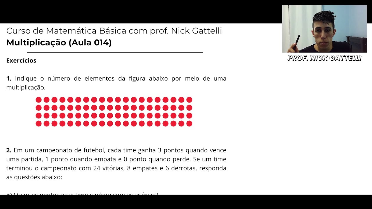 Aula 14 – Exercícios de Multiplicação | Matemática Básica