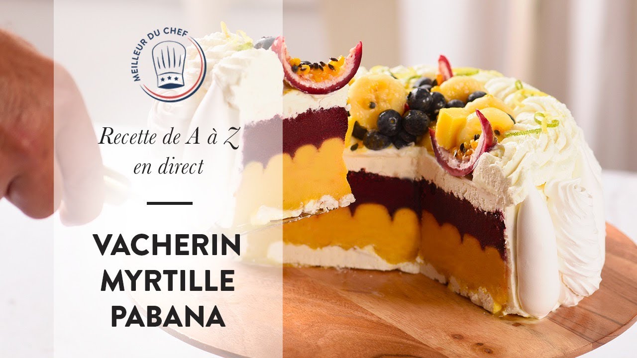 Recette en direct de A à Z : le Vacherin Myrtilles Pabana