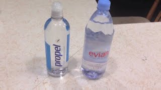 Jon Drinks Water Evian Vs Propel Water