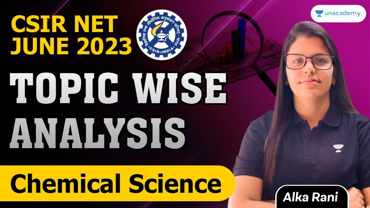 CSIR NET JUNE 2023 Topic wise Analysis | Chemical Science | Alka Rani ...