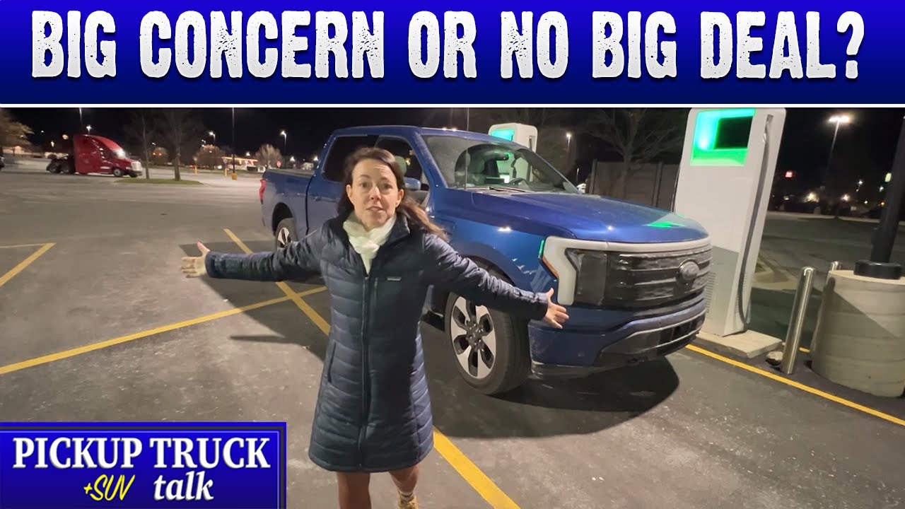 Safe? Public Charging at Night with 2022 Ford F-150 Lightning