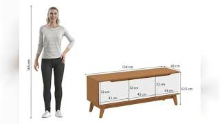 Review: Rack Kappesberg 3 Portas Canela/branco 136cm