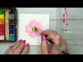 Art Journal Embellishment | Easy Watercolor Flower Technique