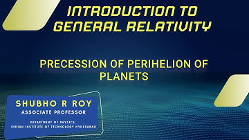 Precession of perihelion of planets