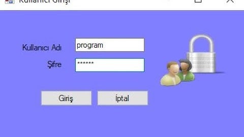 Vb.net Kullanıcı Adı ve Şifre ile Giriş(Sqlserver veritabanı)