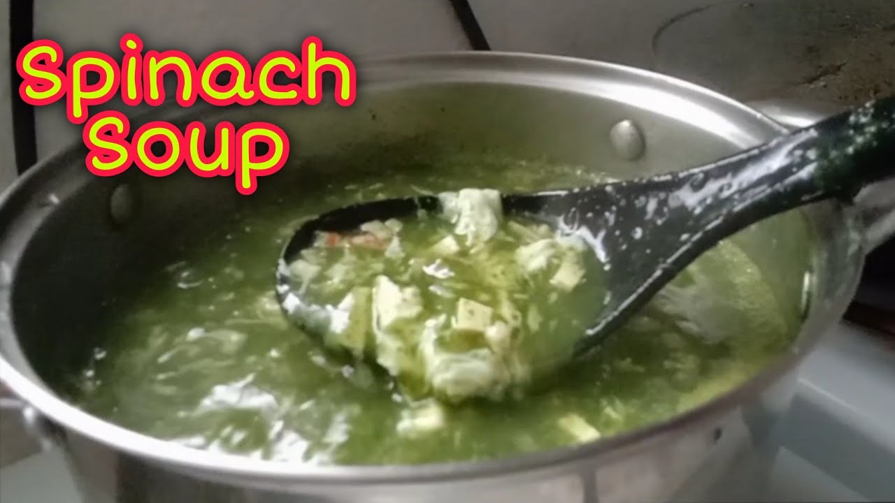 How to make Spinach Soup/Easy Vegetable Soup