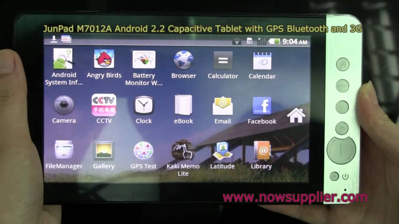 JunPad M7012A Android 2.2 Capacitive Tablet with GPS Bluetooth and 3G