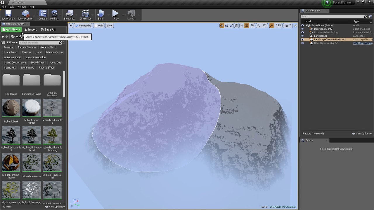 How to make a Snow Biome Part 1 - YouTube