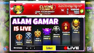 ALAM GAMAR IS LIVE 🔥 Clash of clans Live 🔰 100%   3-STAR ATTACK In Coc