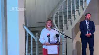 Τάνια Πρωτοψάλτη Προϊσταμένη Εφορείας Αρχαιοτήτων Πόλης Θεσσαλονίκης στα εγκαίνια του Μπέη Χαμάμ