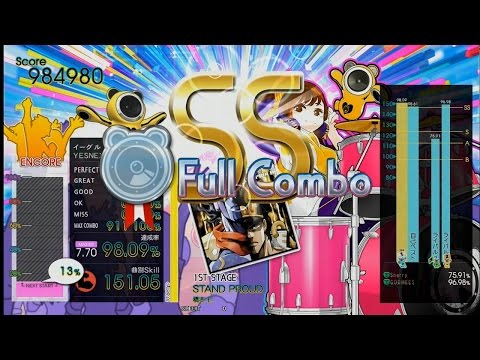 [GITADORA Tri-Boost] STAND PROUD (MAS-D 7.70) FC+SS 98.09%