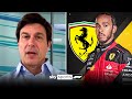 "Not a surprise" | Toto Wolff on Lewis Hamilton's SHOCK Ferrari move 🤯 image