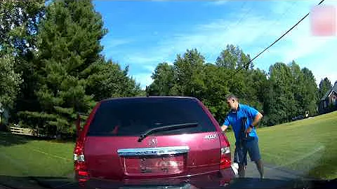 Police Dashcam shows kidnapped kid rescue