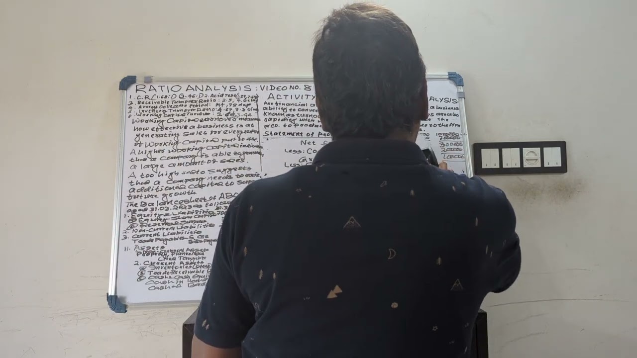 Ratio Analysis: Activity or Efficiency Ratios .Solution of problems.