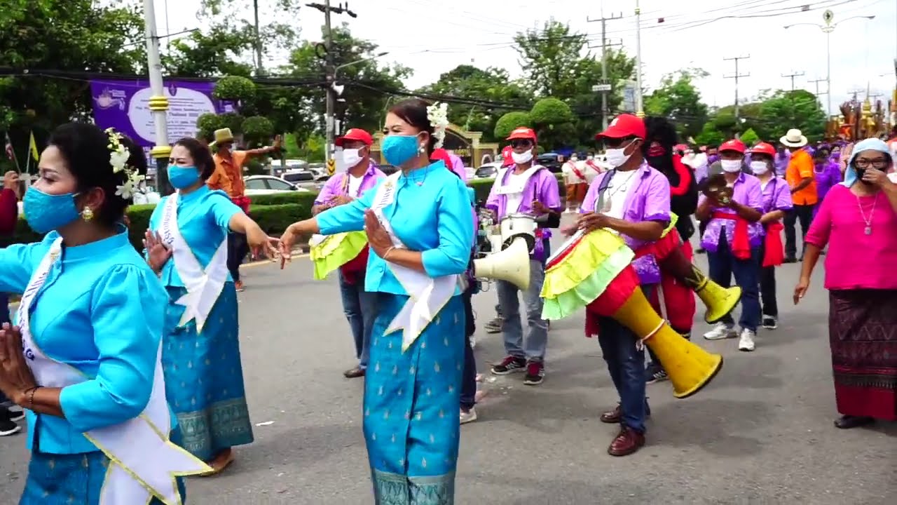 ประเพณีลากเรือพระ วัดเกษมบำรุง(ขนาย) 3 ตุลาคม 2563