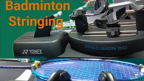 How to String a Badminton Racket | Yonex String Machine Demonstration | Yonex Precision 9.0 |