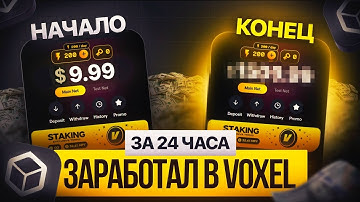 СКОЛЬКО МОЖНО ЗАРАБОТАТЬ ЗА 24 ЧАСА В VOXEL?! Voxel game