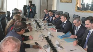 'Choose France': Macron réunit plusieurs patrons étrangers lors d'une table ronde | AFP Images
