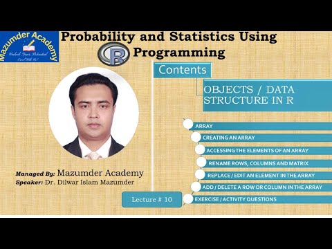 Lecture 10 Array in R Programming