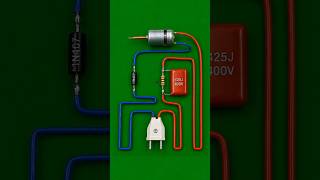 AC 220V to DC Motor Run Without Transformer ⚡🔥 DIY Simple Circuit#DIYElectronics #DCMotor #ACtoDC