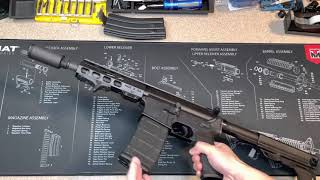 KAK industry flash can AR15 7.5 inches barrel testing review (reduce fireball and sound reduction)