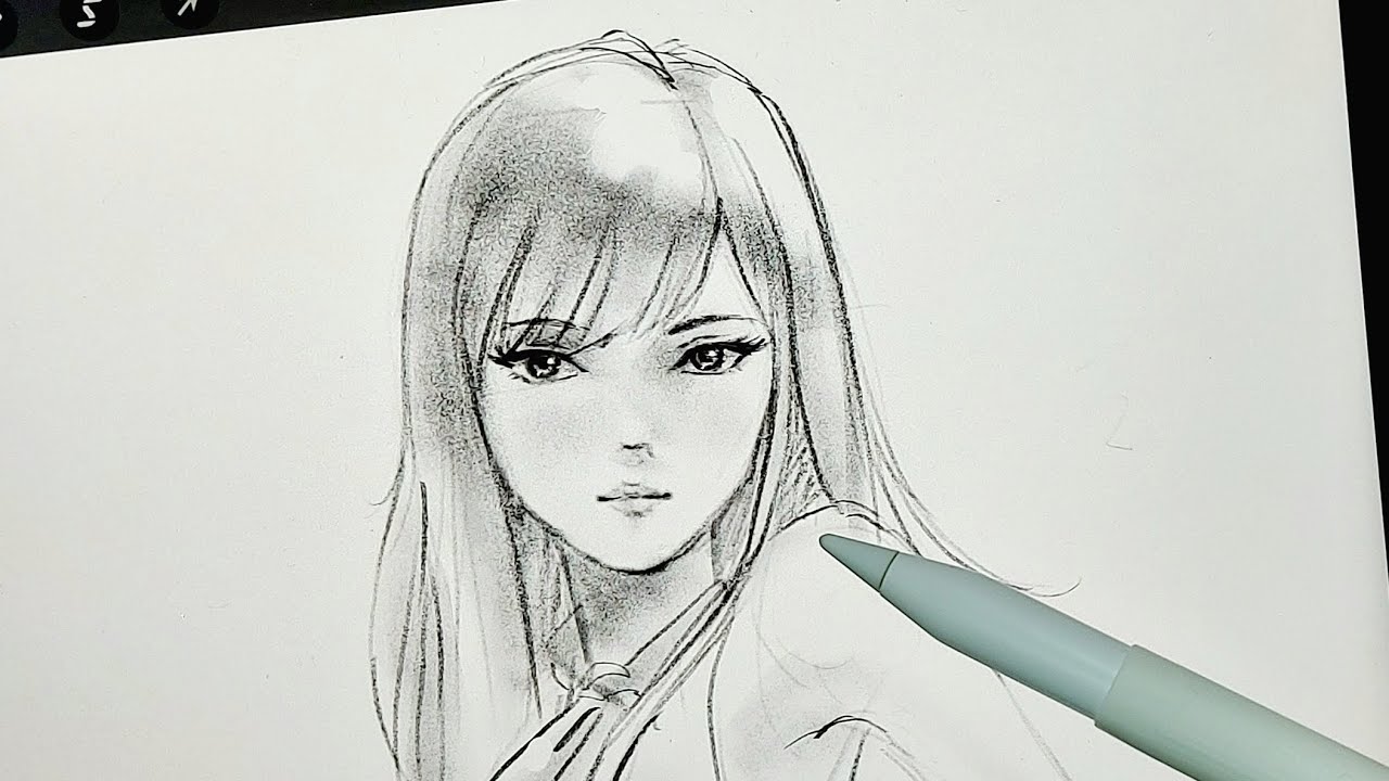 Drawing Anime girl | Hathaway Flash｜GiGI，