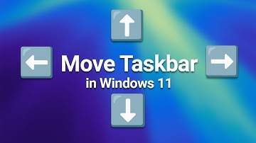 Move the Windows 11 Taskbar (the easiest way)