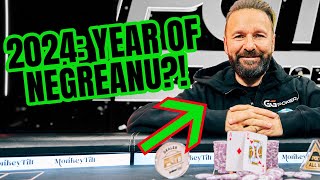 Thumbnail for Daniel Negreanu Strikes First & Wins First High Roller Tournament of 2024!