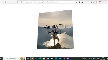 Tilt effect on hover with html, CSS and vanilla-tilt-js