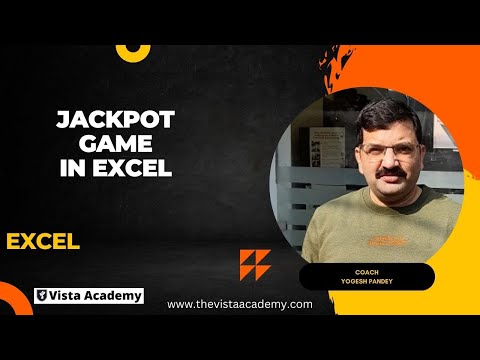 How to create jackpot Game in EXCEL Tutorial