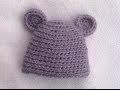 HOW TO CROCHET A VERY EASY  BABY HAT TUTORIAL