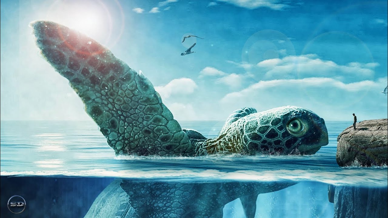 Tortoise Surrealism Underwater Photo Manipulation Photoshop Tutorial