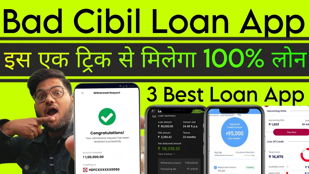 Bad credit Score Loan App 2023 bad cibil score personal loan apps