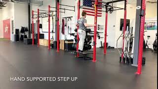 HAND SUPPORTED STEP UP